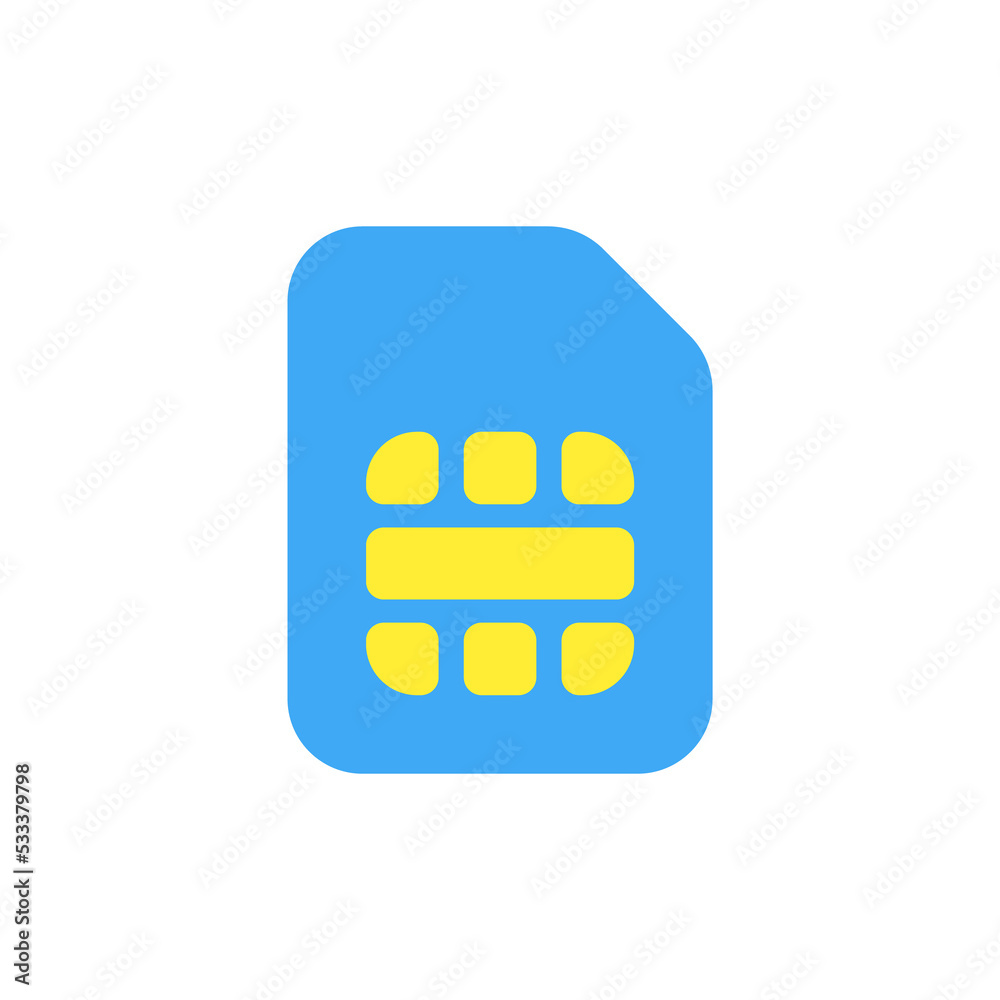 Sim card icon. Mobile chip symbol. Smart internet illustration in png flat style. Sim card icon. Mobile chip symbol. Smart internet illustration in png flat style.