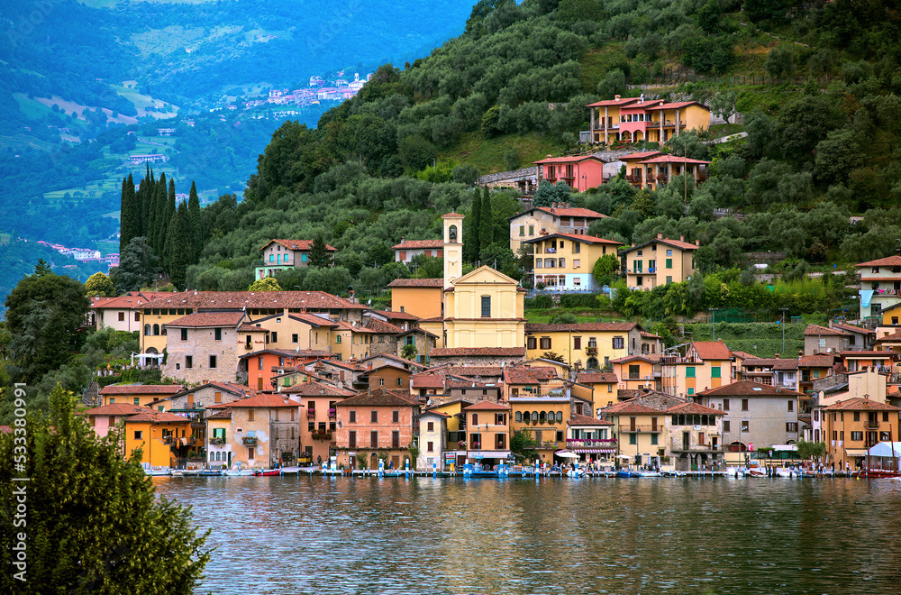 Peschiera Maraglio on Monte Isola in Lake Iseo, Italy