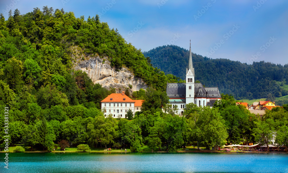 Martin’s Parish Church by Lake Bled, Slovenia