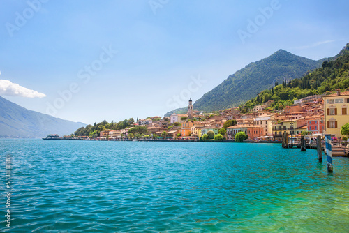 Fototapeta Naklejka Na Ścianę i Meble -  View of Limone sul Garda in Lake Garda, Italy