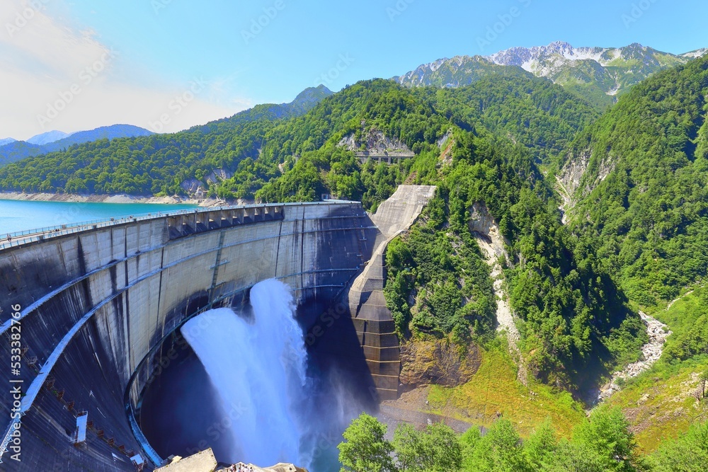 Mount Scenery, Kurobe Dam observatory, Transportation Mount Scenery, Kurobe Dam observatory, Transportation