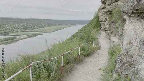 Nistru River in Moldova photo