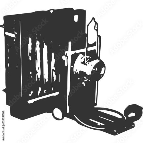 Camera Obscura Vintage Illustration Vector