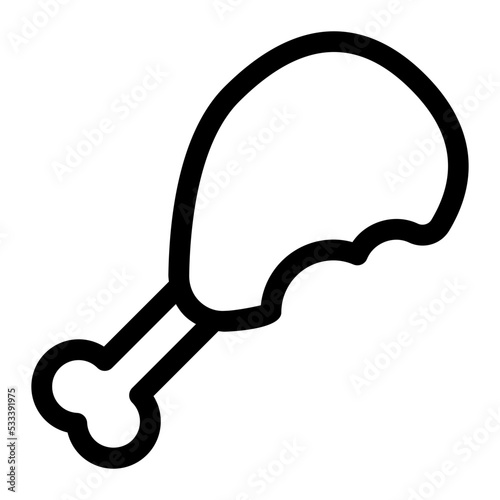 drumstick bite icon