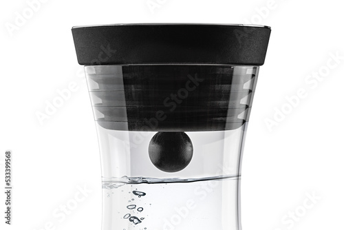 close up of a carafe with water