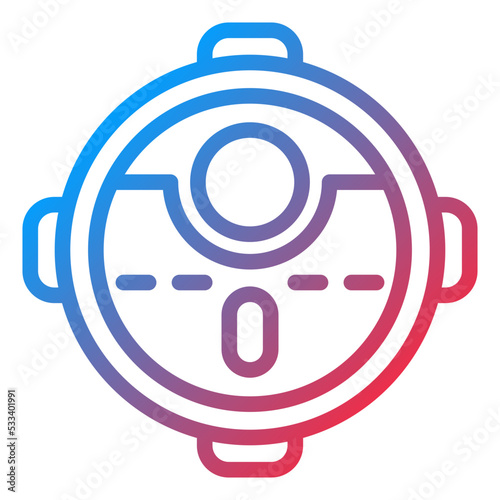 Robotic Vaccum Icon Style