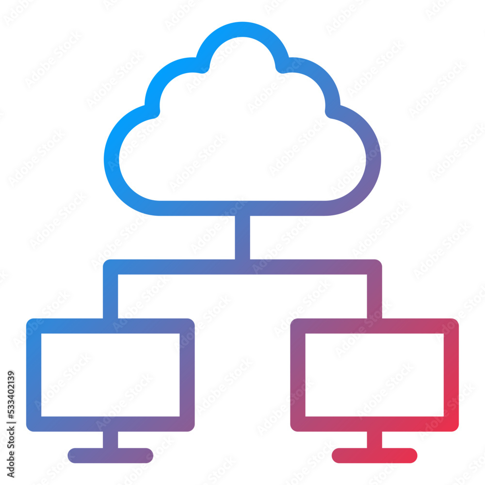 Cloud Computing Icon Style Cloud Computing Icon Style