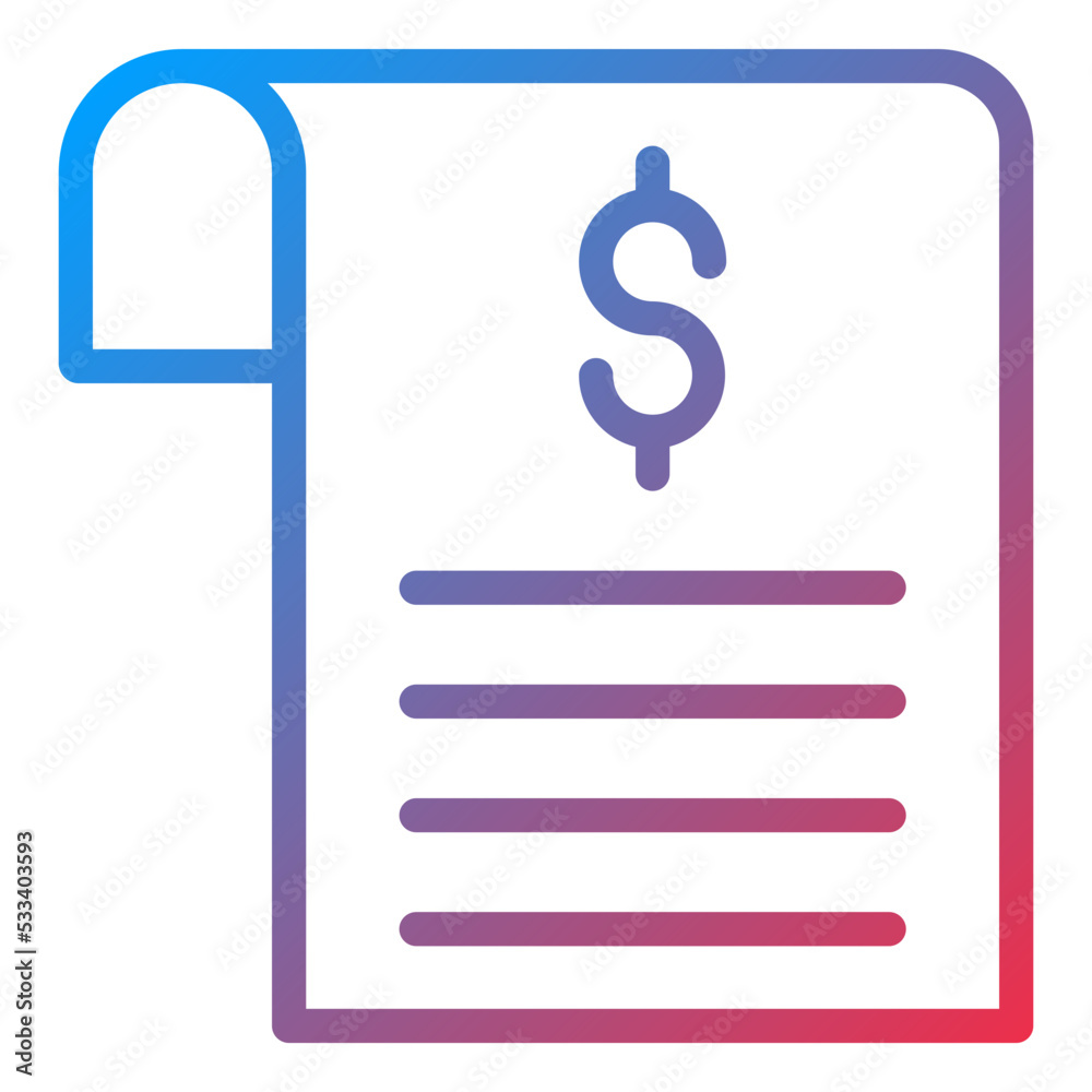 Bill Icon Style Bill Icon Style