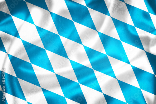 Grunge 3D illustration of Bavaria state of Germany flag