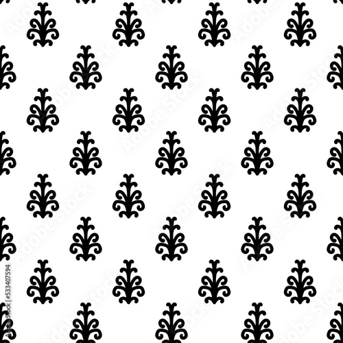 black and white seamless pattern