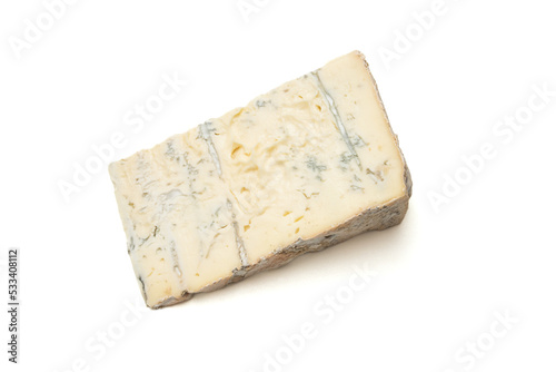 gorgonzola cheese isolated white background