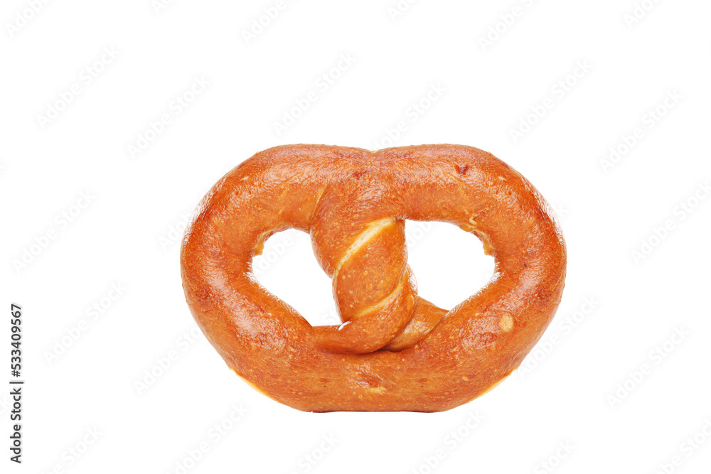 Studio shot of a freshly baked pretzel Studio shot of a freshly baked pretzel