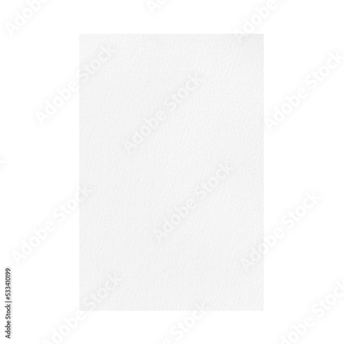Blank white paper sheet isolated 