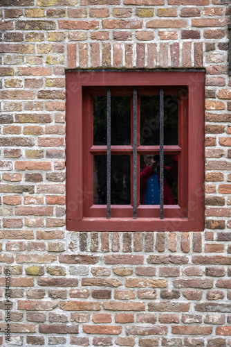 window in a brick wall