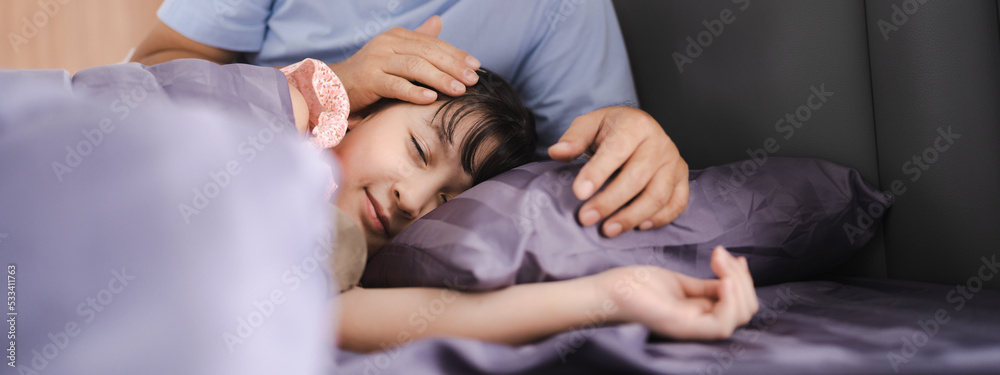 asian children girl person are sleep on bed at home, little young cute daughter having bedtime to relax in bedchamber room lying pillow, happy female childhood resting adorable at night asian children girl person are sleep on bed at home, little young cute daughter having bedtime to relax in bedchamber room lying pillow, happy female childhood resting adorable at night