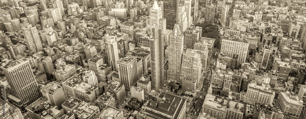 New York City. Wonderful view of Manhattan Skyscrapers
