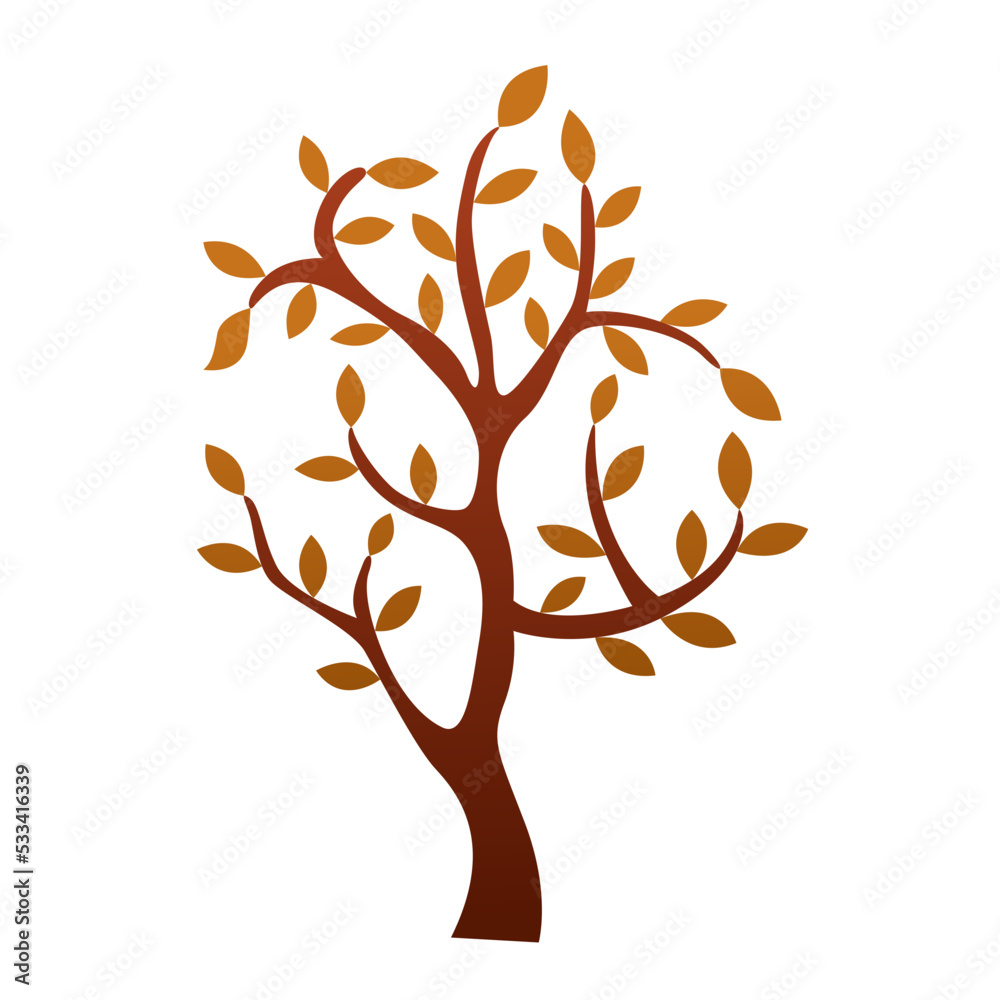 Obraz premium gradient trees