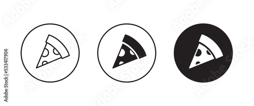pizza line icon, fast food vector, sign, symbol, logo, illustration, editable stroke, flat design style isolated on white linear