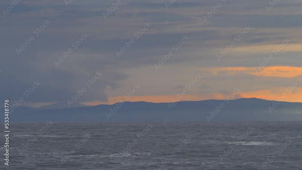 Atlantic Ocean, clouds, land Atlantic Ocean, clouds, land
