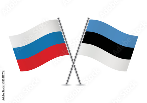 Russia and Estonia crossed flags. Russian and Estonian flags on white background. Vector icon set. Vector illustration. Free Download Russia and Estonia crossed flags. Russian and Estonian flags on white background. Vector icon set. Vector illustration. - GFXLoad
