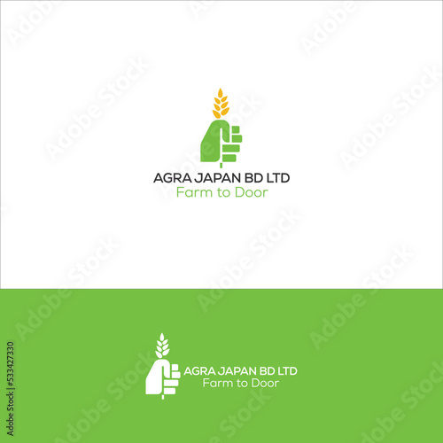 Agro food company logo design 