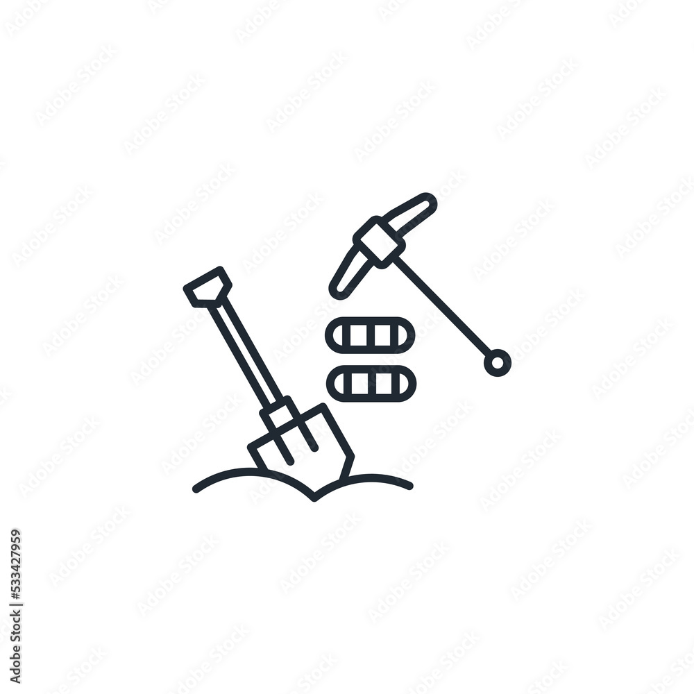 digging tools icons symbol vector elements for infographic web digging tools icons symbol vector elements for infographic web