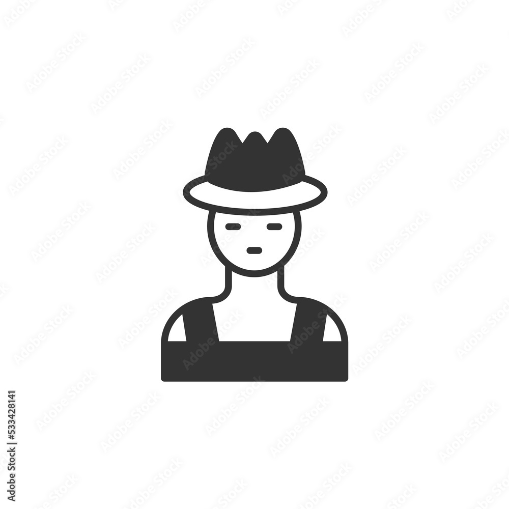 Farmer icons  symbol vector elements for infographic web