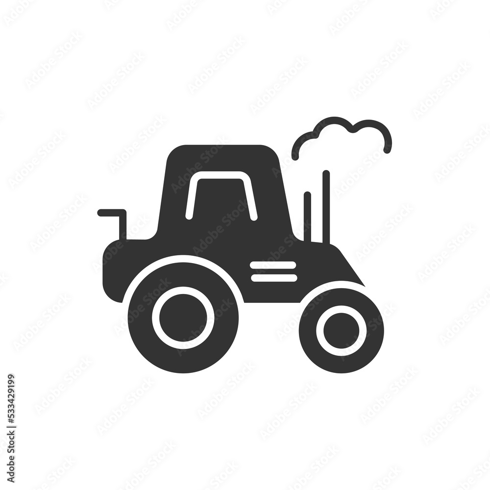 Tractor icons  symbol vector elements for infographic web