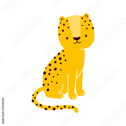 Cute cheetah animal