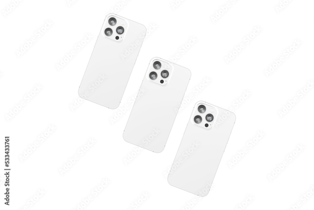 Realistic blank phone illustration. UI UX app presentation. 3D Render. Realistic blank phone illustration. UI UX app presentation. 3D Render.