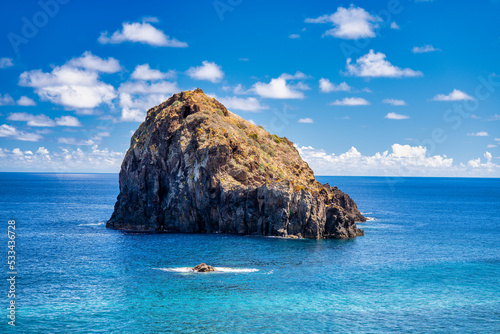 Miradouro Ilheus da Ribeira da Janela. Rock formations above the sea, Madeira Island - Portugal photo