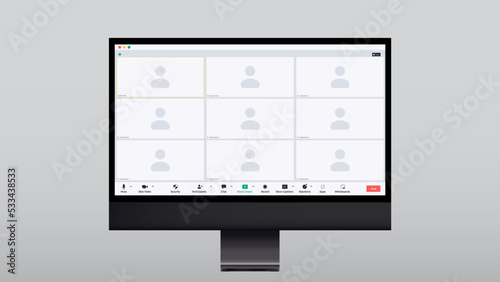 Flat illustration on white backdrop. Flat vector illustration. Computer interface. Web banner. Vector design illustration. Call symbol. Vector graphic. Isolated vector element.