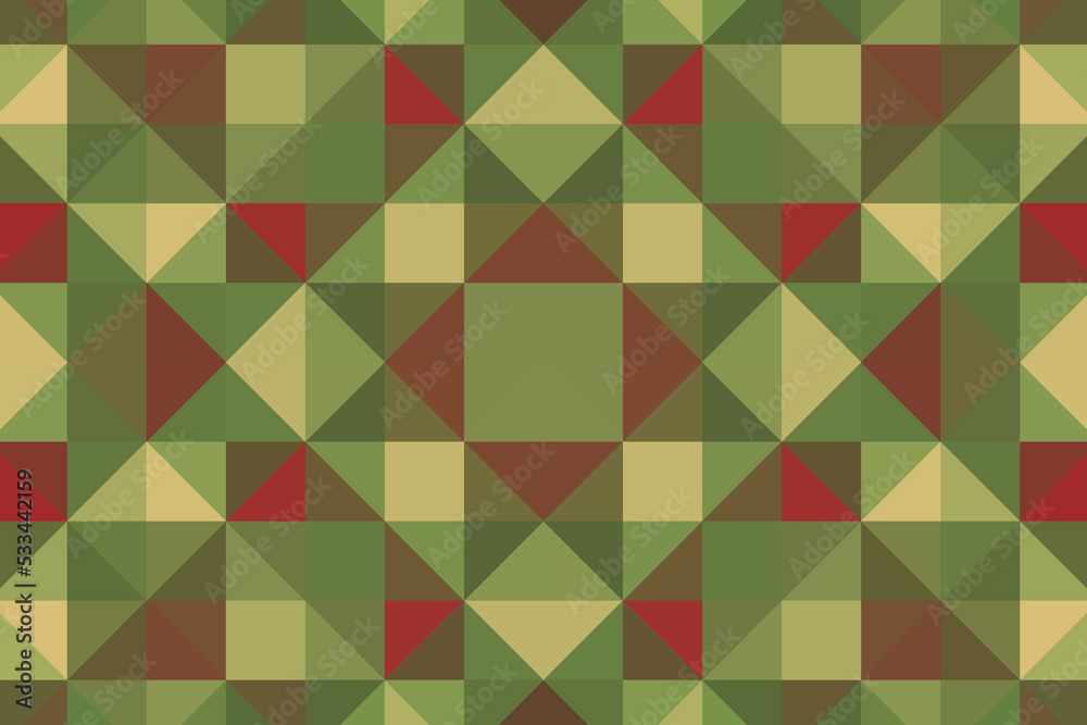 Multicolored background. A mosaic of small triangles. Pixel texture, pattern. Multicolored background. A mosaic of small triangles. Pixel texture, pattern.