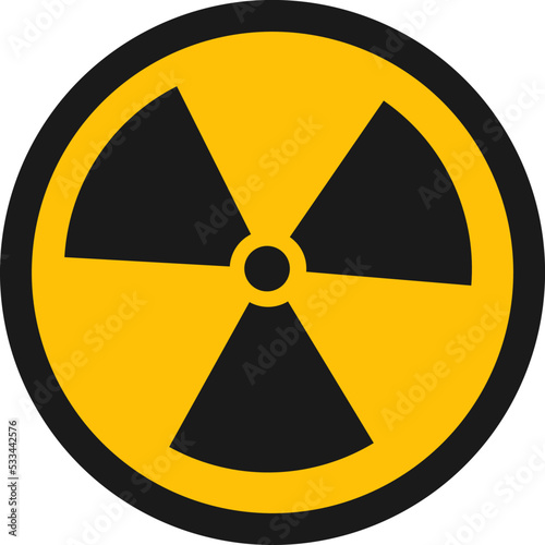 Toxic sign flat round icon