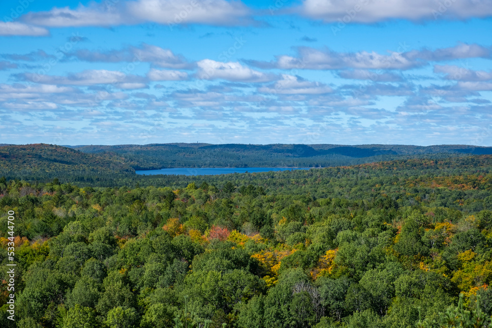 Breathtaking Scenery From the Lookout Trail, Algonquin Park, Ontario, Canada