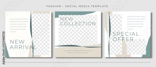 beauty fashion spa sales social media post template design, event design promotion banner vector