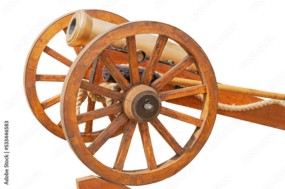 Old medieval artillery canon