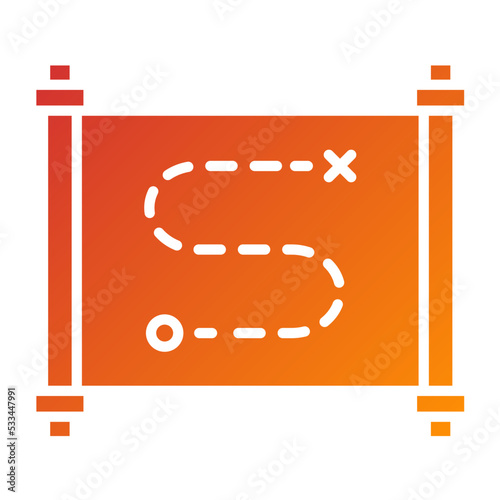 Treasure Map Icon Style