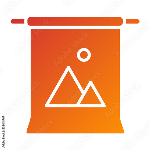 Camera Backdrop Icon Style