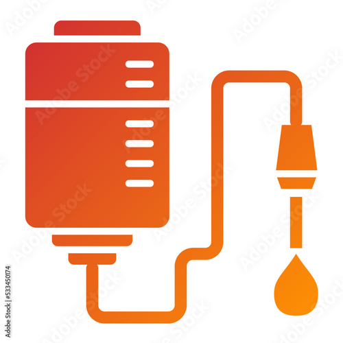 Blood Transfusion Icon Style