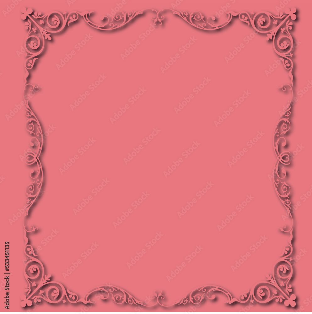 Frame, in the style of an ornament, Vector illustration eps 10, Art.