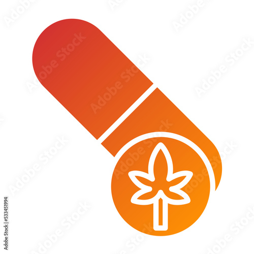 Cbd Capsules Icon Style