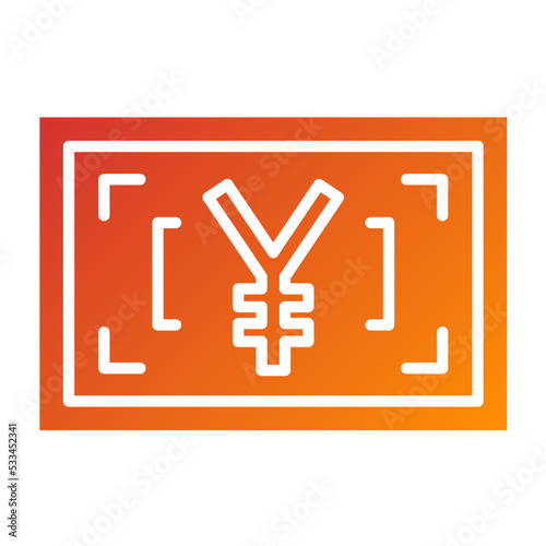 Japanese Yen Icon Style