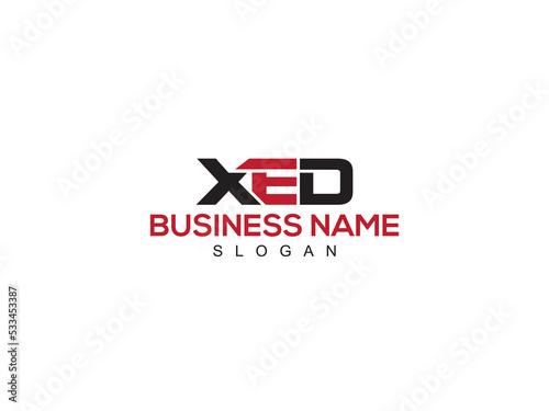 Professional Three Letter XED x e d Logo Icon Vector Art With White Background Design For You