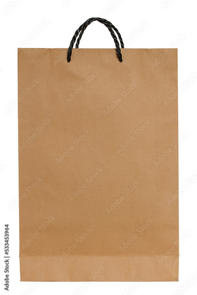 brown paper bag isolated with clipping path for mockup brown paper bag isolated with clipping path for mockup