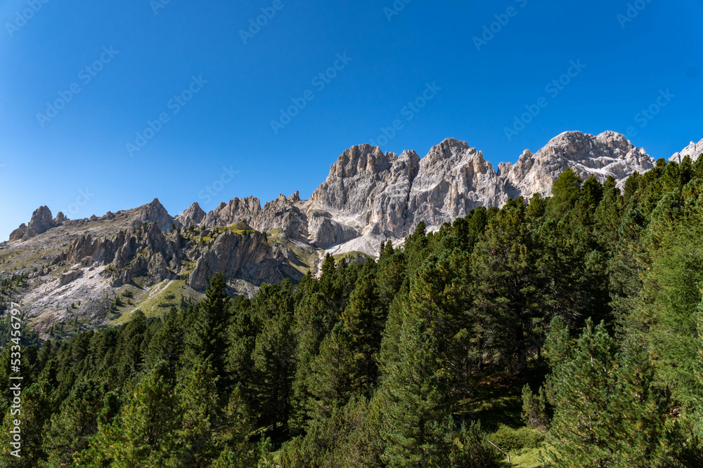 Fototapeta premium landscape of the dolomites in the surroundings of vajolet
