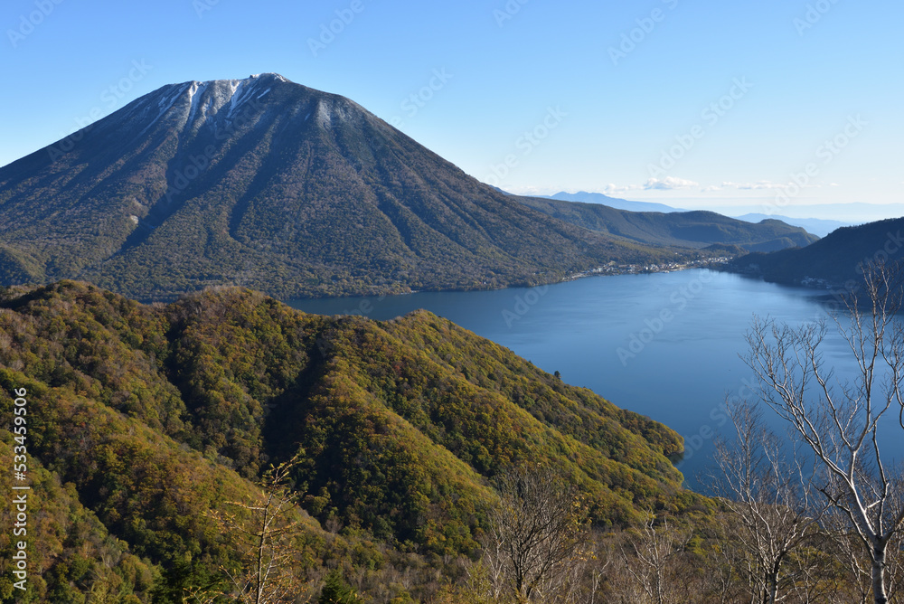 Climbing mountains in Autumn, Nikko, Tochigi, Japan Climbing mountains in Autumn, Nikko, Tochigi, Japan