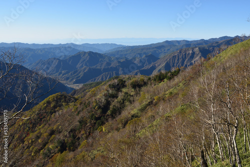 Climbing mountains in Autumn, Nikko, Tochigi, Japan  photo