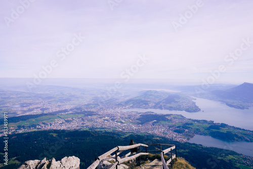 ucerne's very own mountain, Pilatus, is one of the most legendary places in Central Switzerland. And one of the most beautiful. On a clear day the mountain offers a panoramic view of 73 Alpine peaks. photo