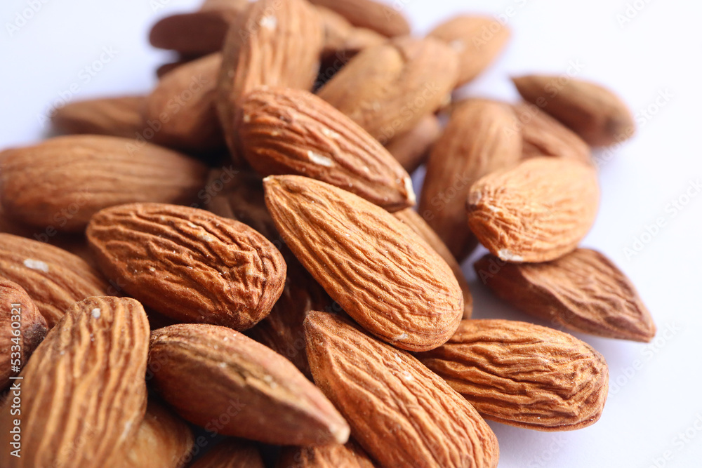 close up of almonds close up of almonds